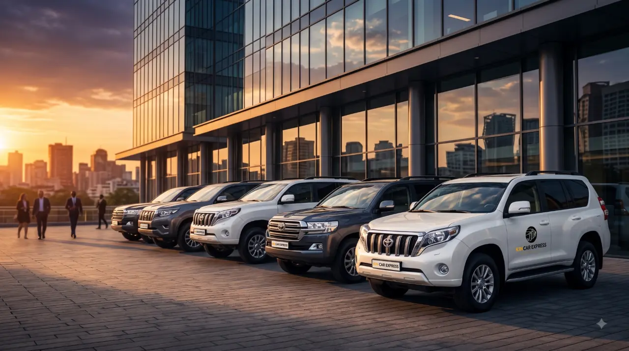 Flotte de SUV KinCar Express destinée aux particuliers et entreprises